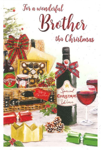 Picture of WONDERFUL BROTHER CHRISTMAS CARD